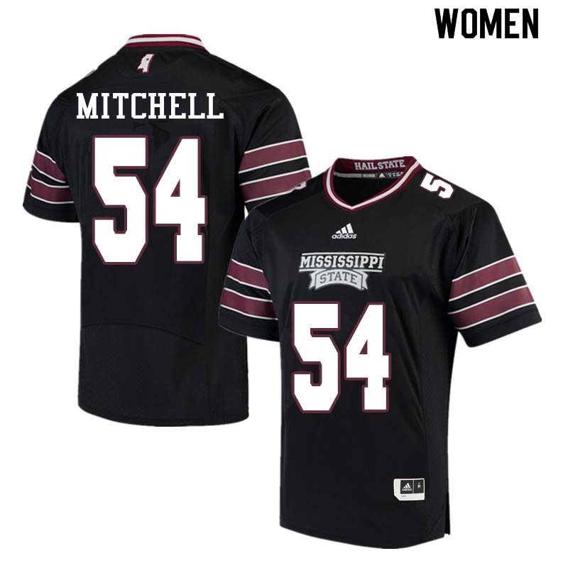 Women #54 Blake Mitchell Mississippi State Bulldogs College Football Jerseys Sale-Black - Click Image to Close